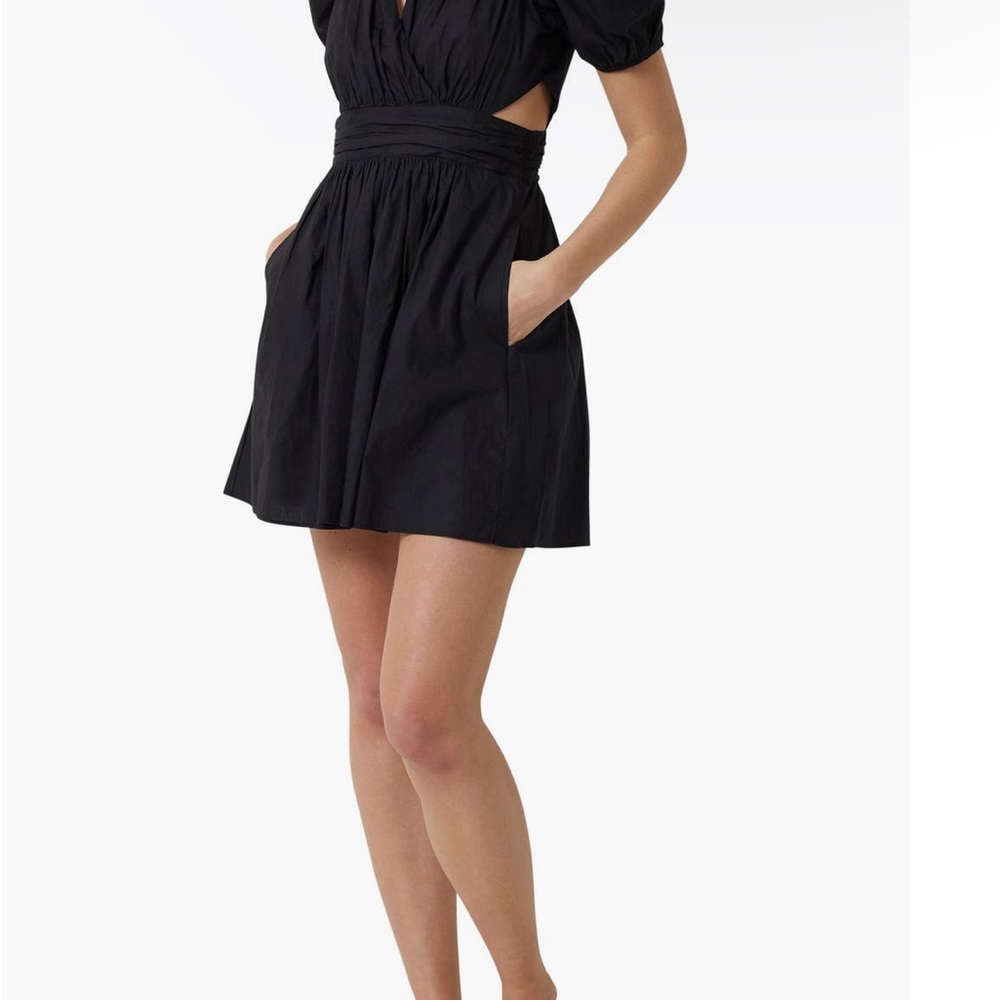French connection rhodes poplin mini dress